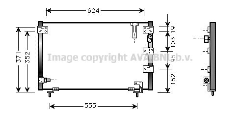 AVA QUALITY COOLING Конденсатор, кондиционер TO5262